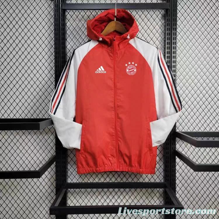 24/25 Bayern Munich Red Windbreaker