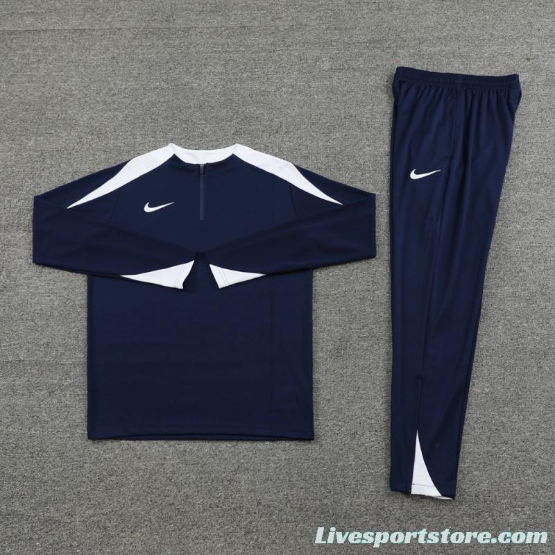 24/25 Nike Navy Half Zipper Jacket+Long Pants