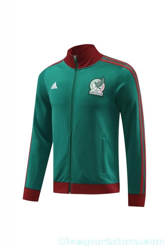 2024 Mexico Green Full Zipper Jacket +Long Pants