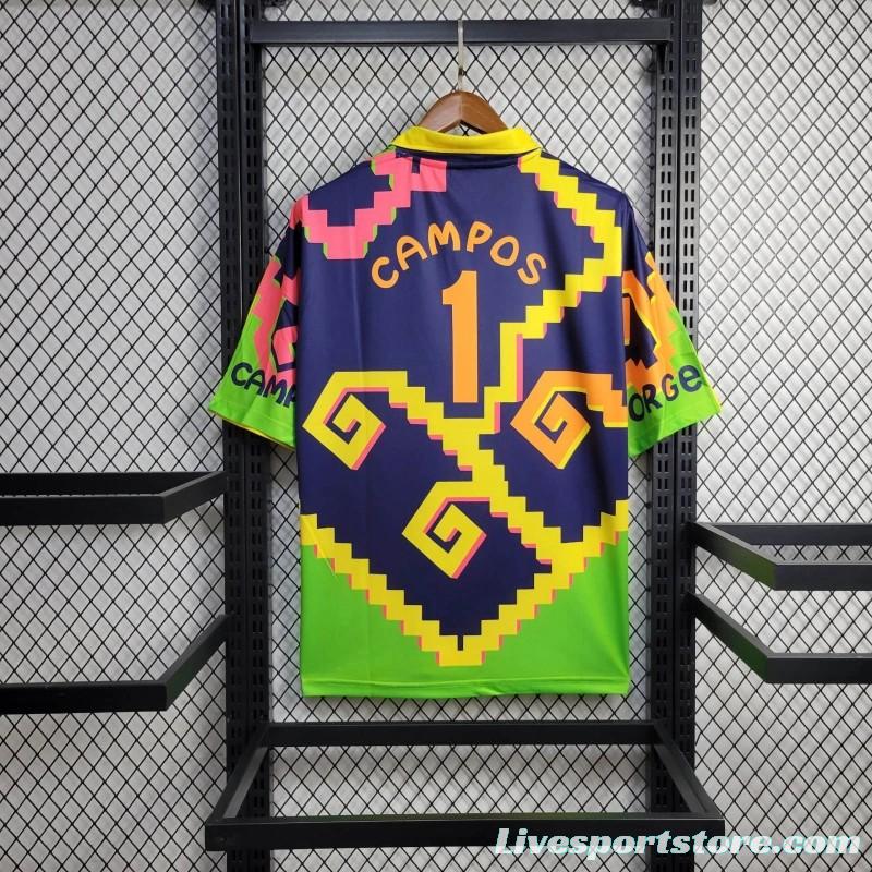 Retro 1995 Mexico Goalkeeper Campos Jersey