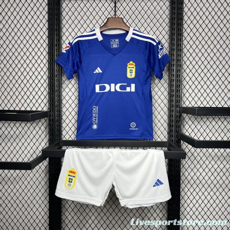 24/25 Kids Real Oviedo Home Jersey