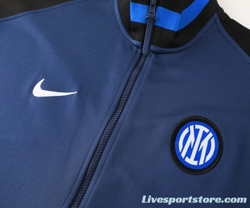 24/25 Inter Milan Navy Full Zipper Jacket +Long Pants