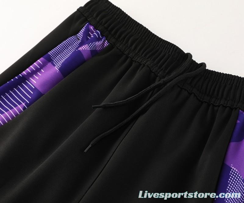 2024 Germany Purple Full Zipper Jacket +Long Pants