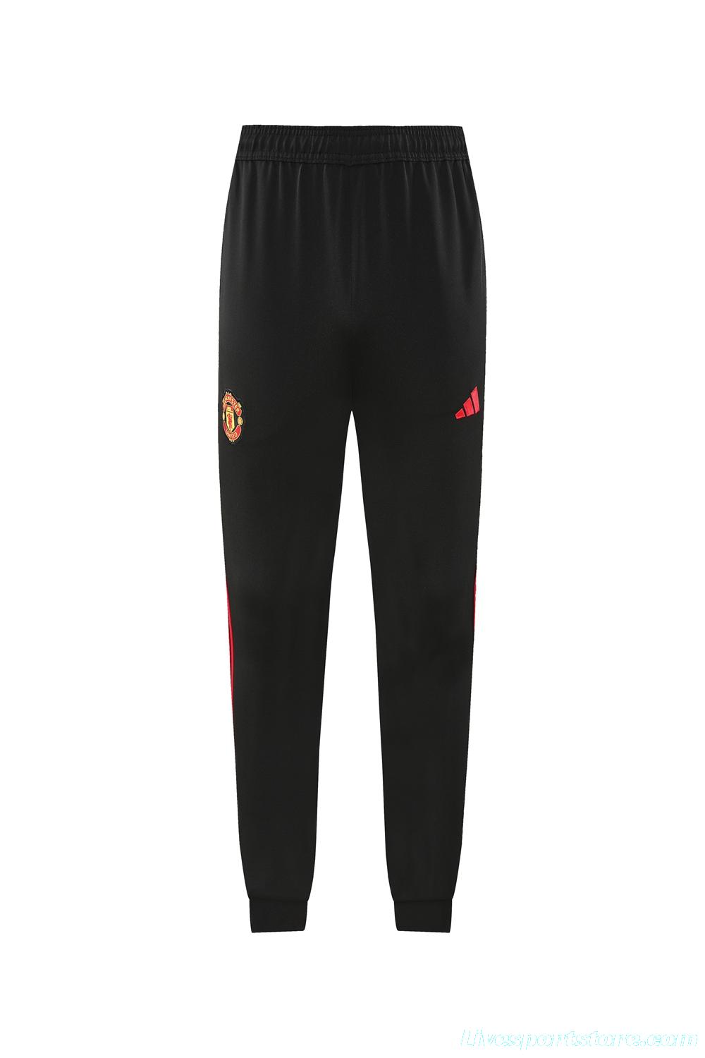 24/25 Manchester United Red Full Zipper Jacket +Long Pants