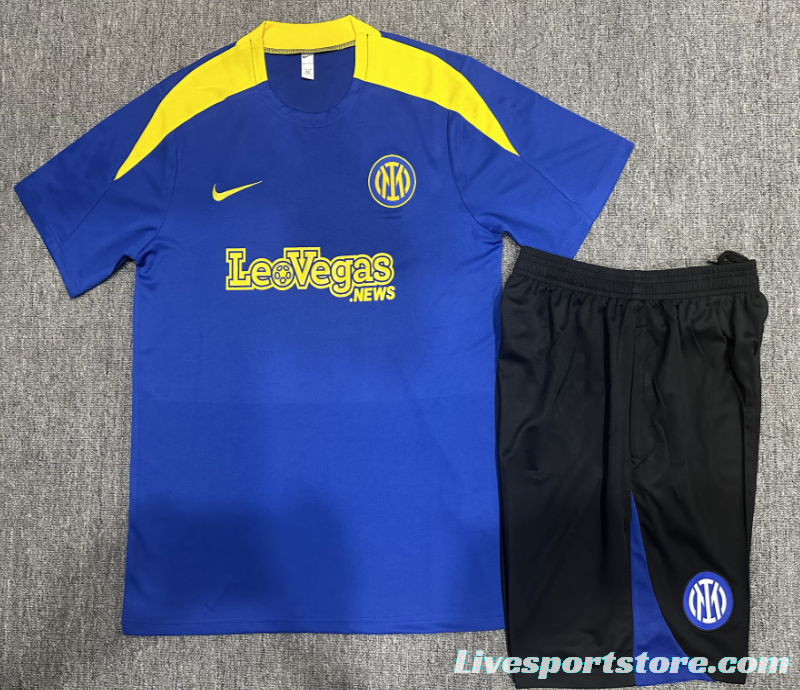 24/25 Kids Inter Milan Short Sleeve Jersey+Shorts