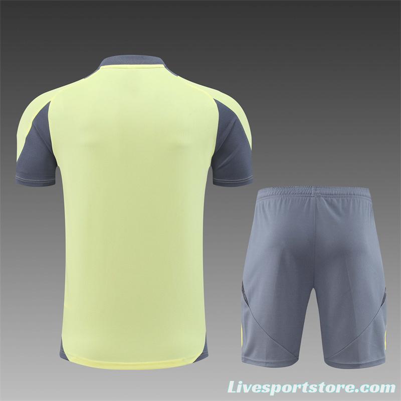 24/25 Juventus Yellow Short Sleeve Jersey+Shorts