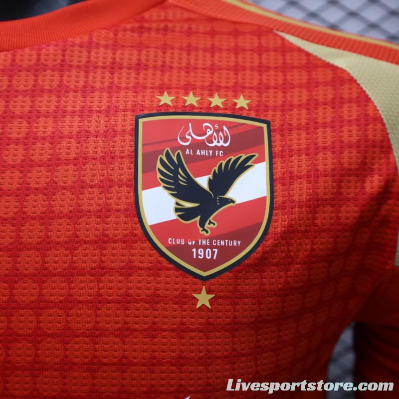 Player Version 24/25 Egypt Al Ahly Home Jersey