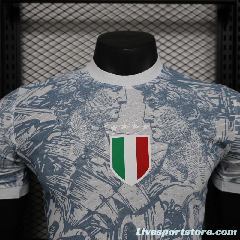 Player Version 2024 Italy Michelangelo White Special Training Jersey