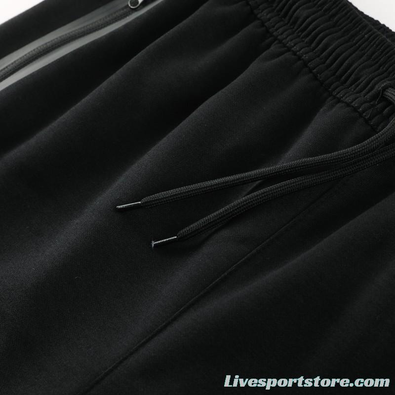 24/25 Barcelona Black Hoodie Full Zipper Jacket +Long Pants