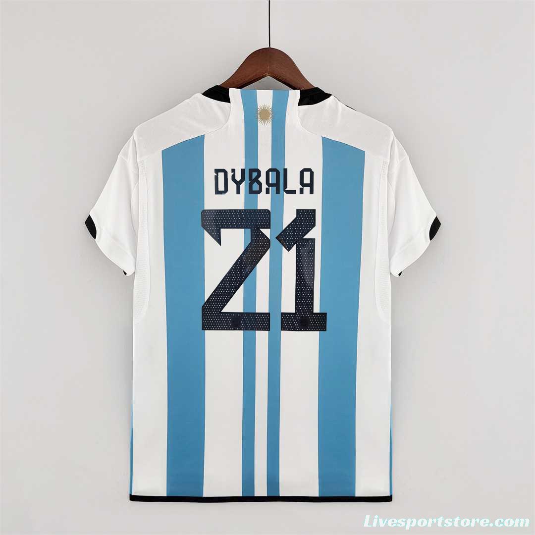 2022 Argentina Home Soccer Jersey