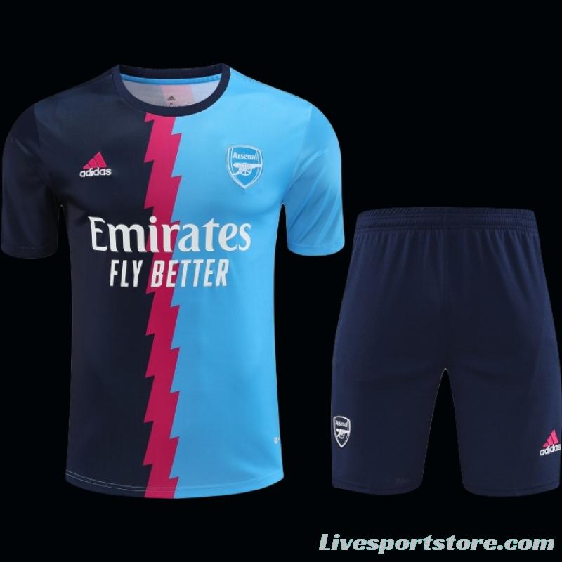 23-24 Arsenal Blue/Navy Short Sleeve+Shorts