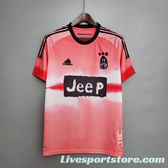 Retro Juventus x Human Race Football Club Pink Jersey