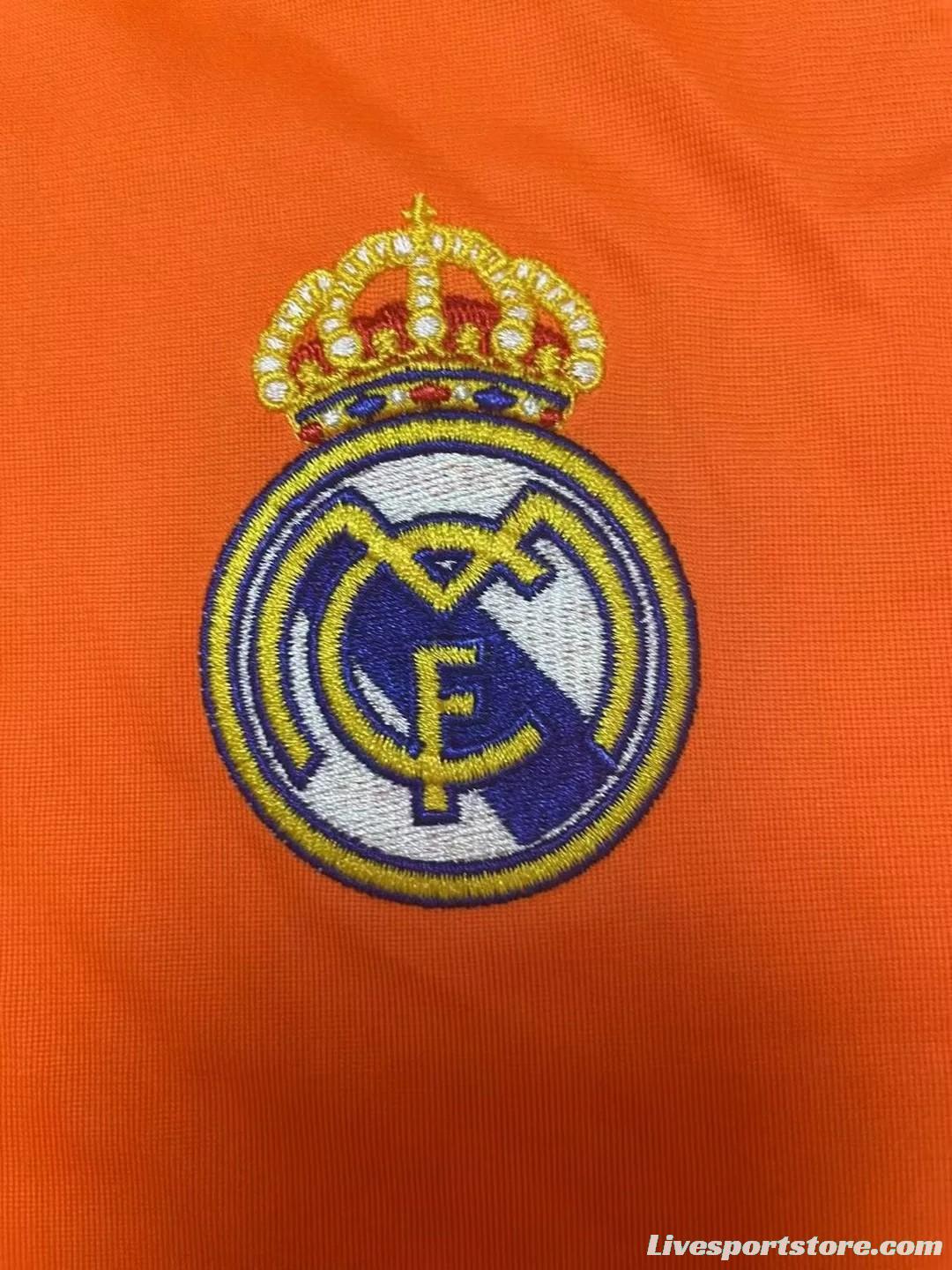 Retro 13/14 Real Madrid Third Orange Jersey Worn By Ronaldo