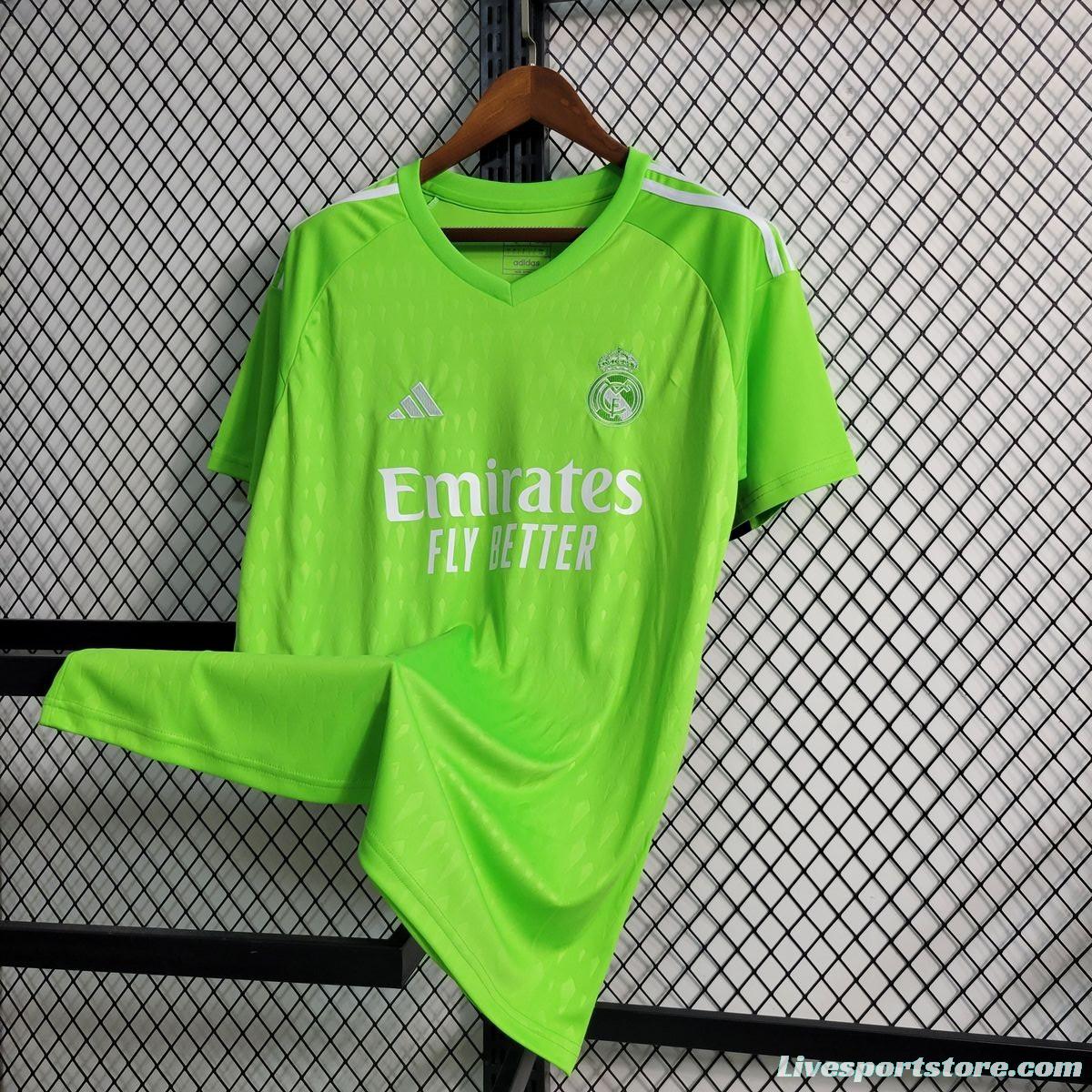 23/24 Real Madrid Green Goalkeeper Jersey