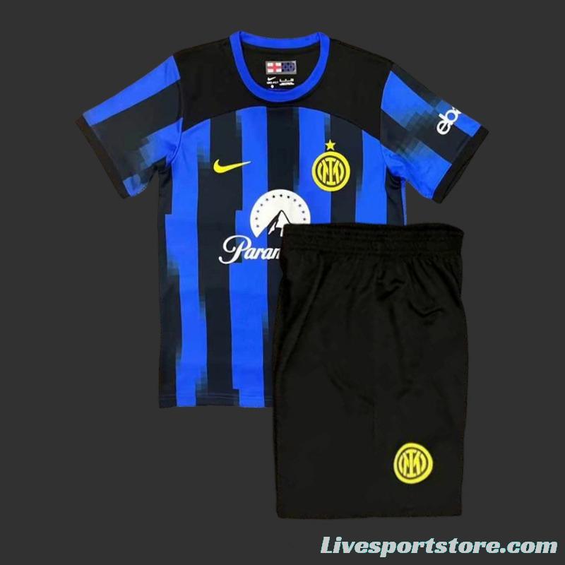 23/24 Kids Inter Milan Home Jersey