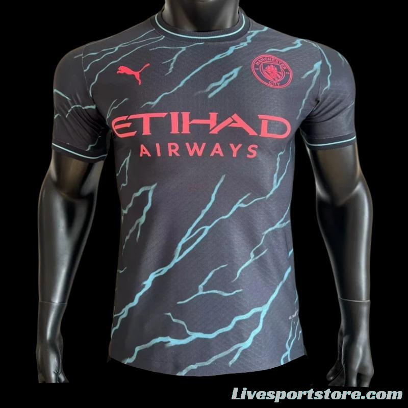 Player Version 23/24 Manchester City Third Black Jersey