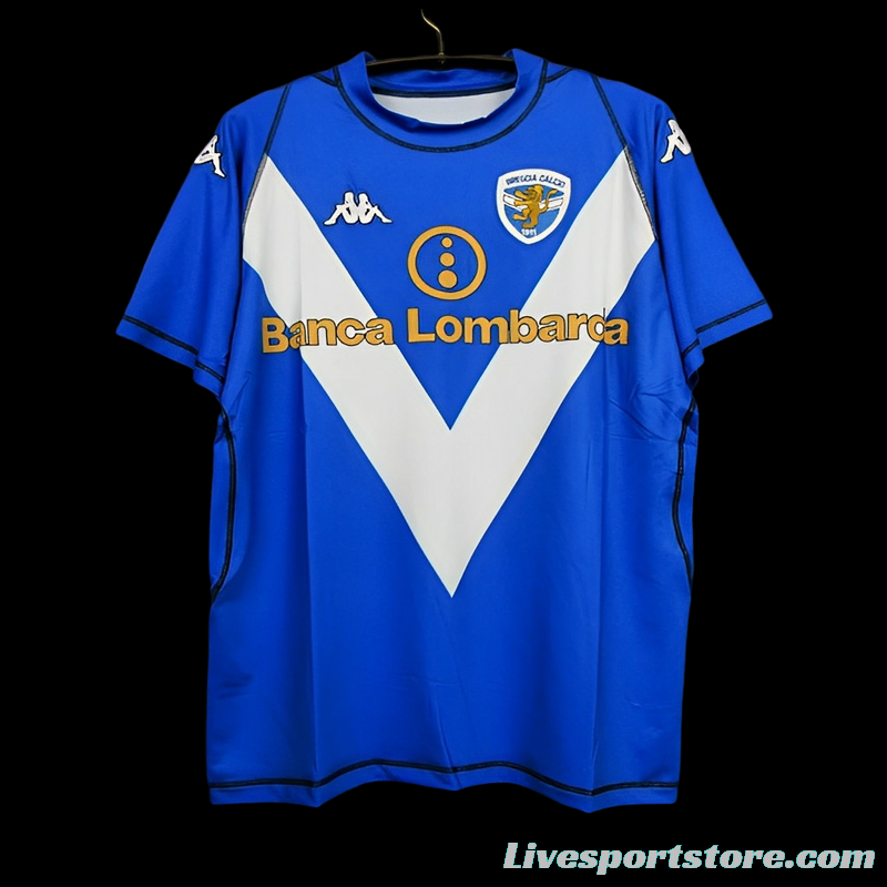 Retro 03/04 Brescia Away Blue Jersey