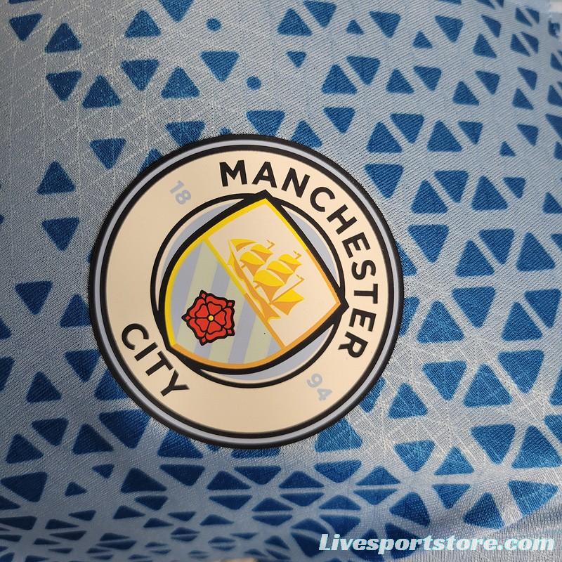 Player Version 23/24 Manchester City Blue Training Jersey