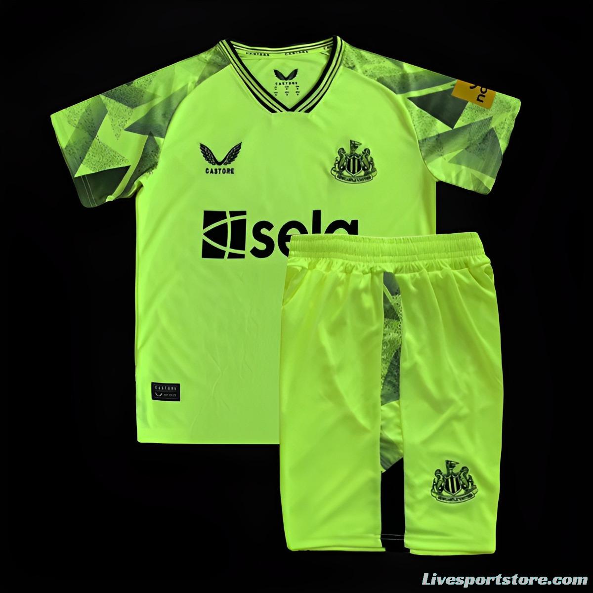 23/24 Kids Newcastle United Green Goalkeeper Jersey