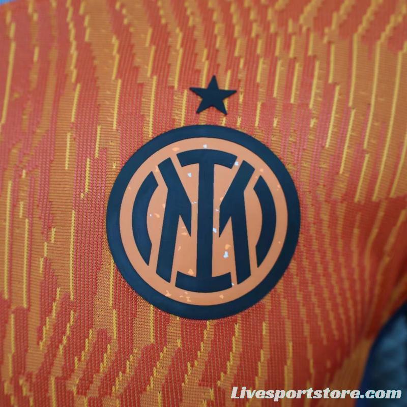 Player Version 23/24 Inter Milan Third Orange Jersey