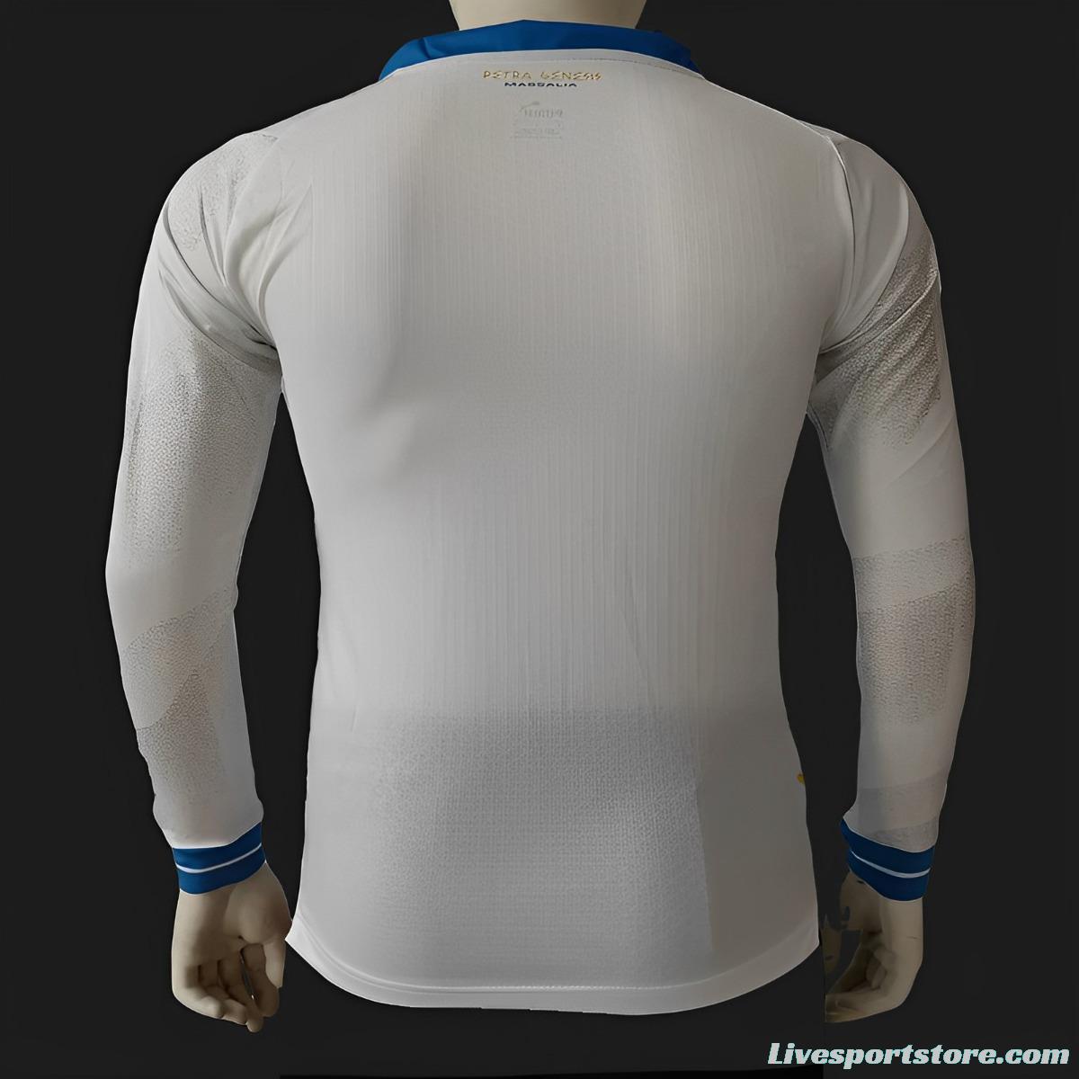 Player Version 23/24 Olympique Marseille Away Long Sleeve White Jersey