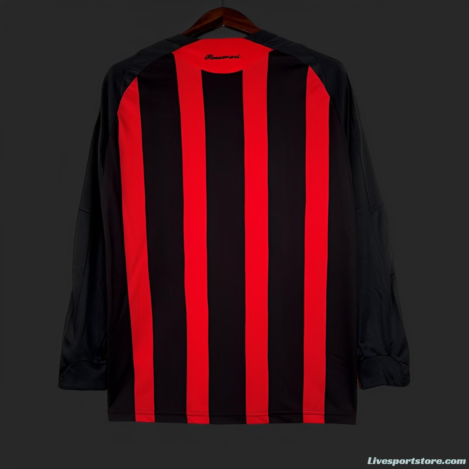 Retro 08/09 AC Milan Home Long Sleeve Jersey