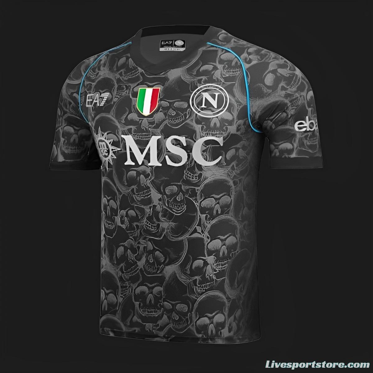 23/24 Napoli Halloween Black Jersey