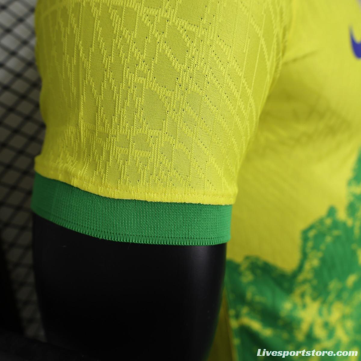 Player Version 2023 Brazil Yellow Special Jersey