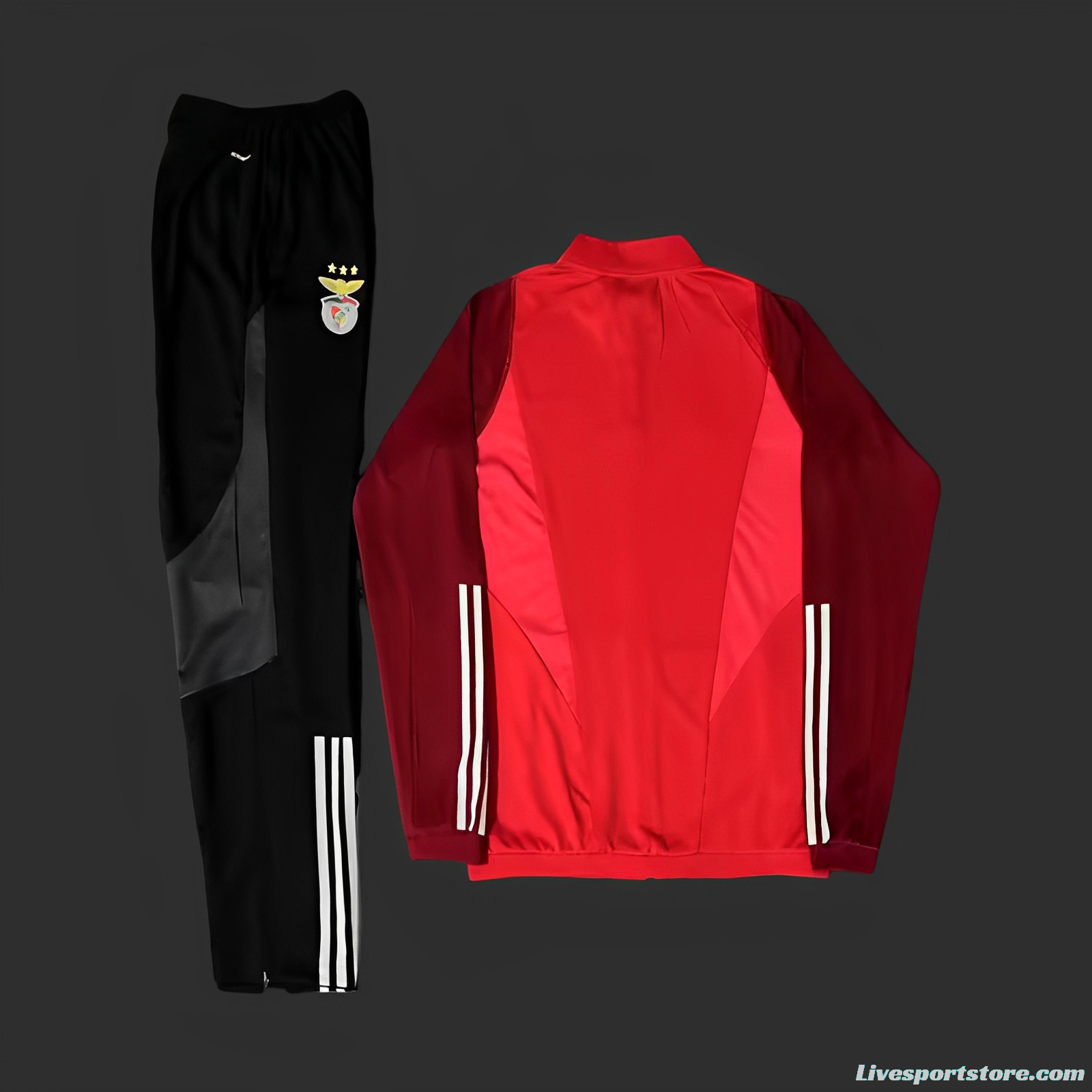 23/24 Benfica Red Full Zipper Tracksuit Full Zipper Jacket+Pants