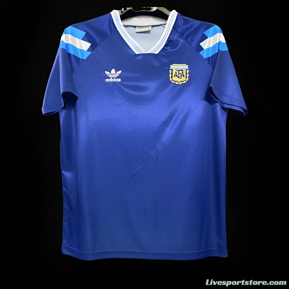 Retro 1991/93 Argentina Away Blue Jersey