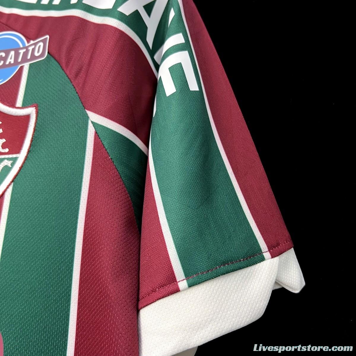 23/24 Fluminense Home Final Match Jersey With All Sponsors And Patch