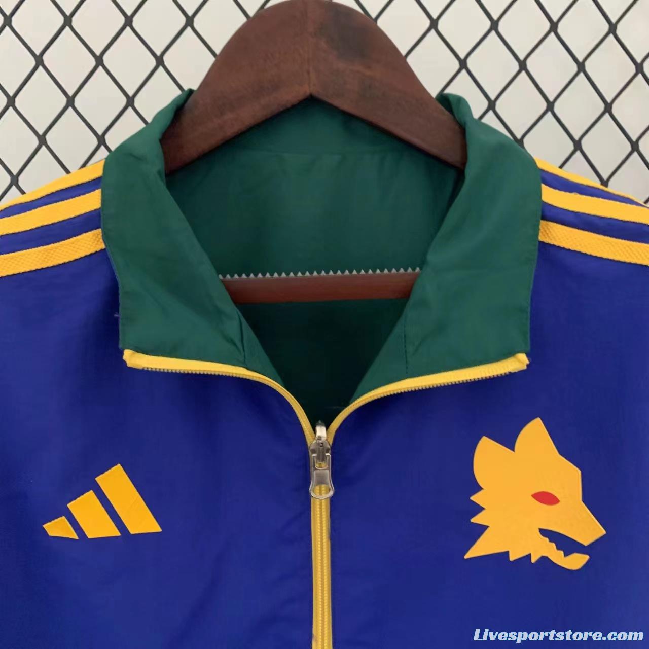 23/24 Roma Blue/Green Reversible Full Zipper Jacket