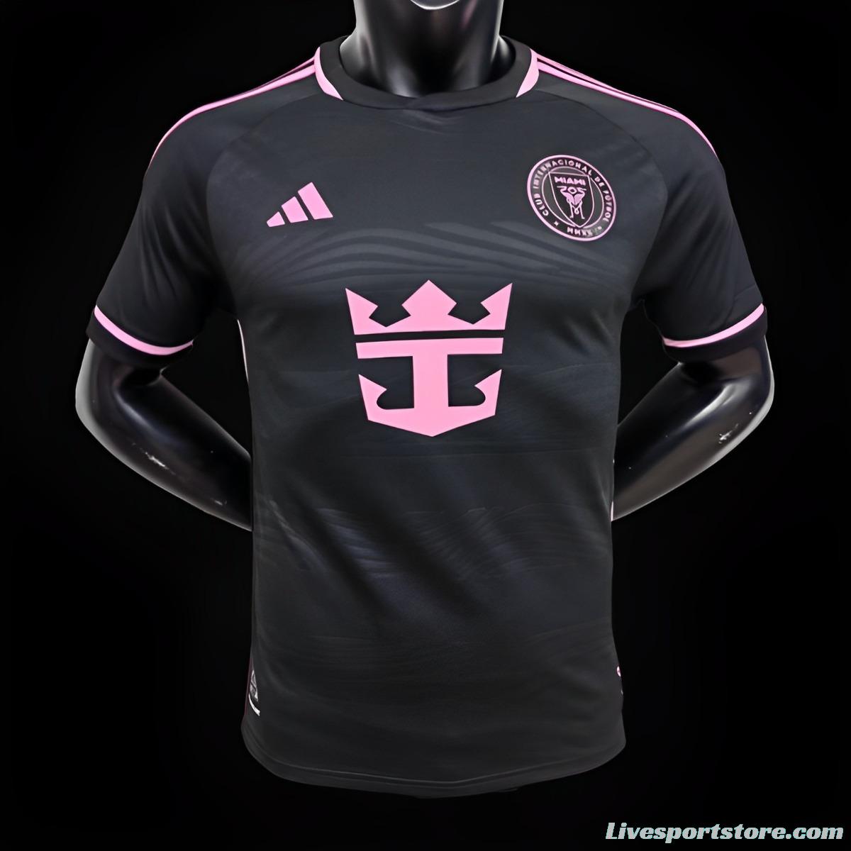 Player Version 24/25 Inter Miami Away Black Jersey