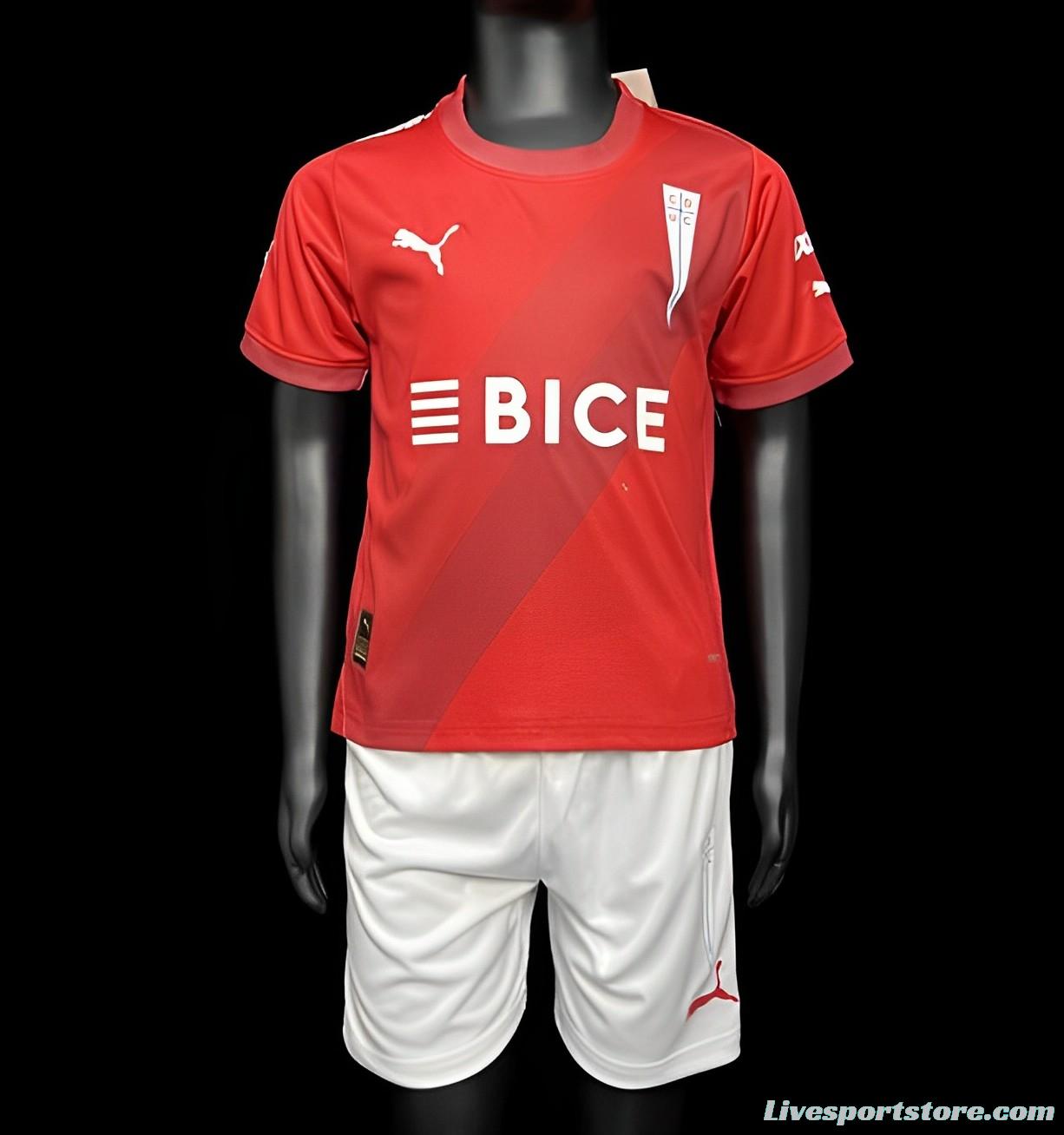 24/25 Kids Deportivo Universidad Catolica Away Red Jersey