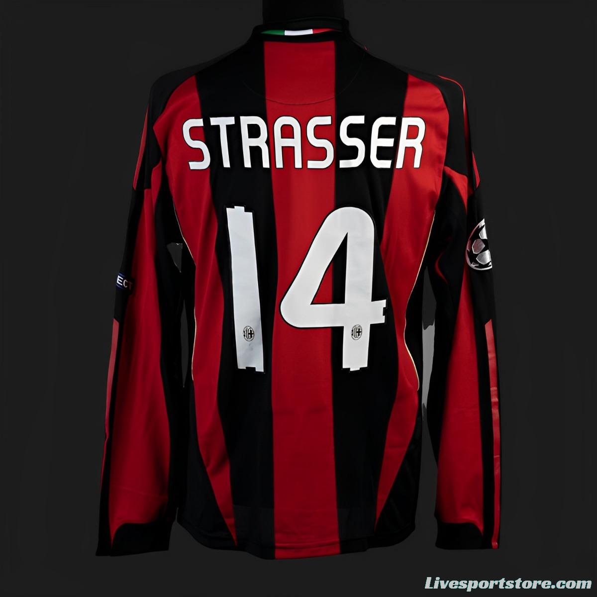 Retro 10/11 AC Milan Home Long Sleeve Jersey