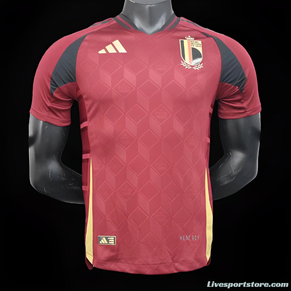 Player Version 2024 Belgium Home Jersey