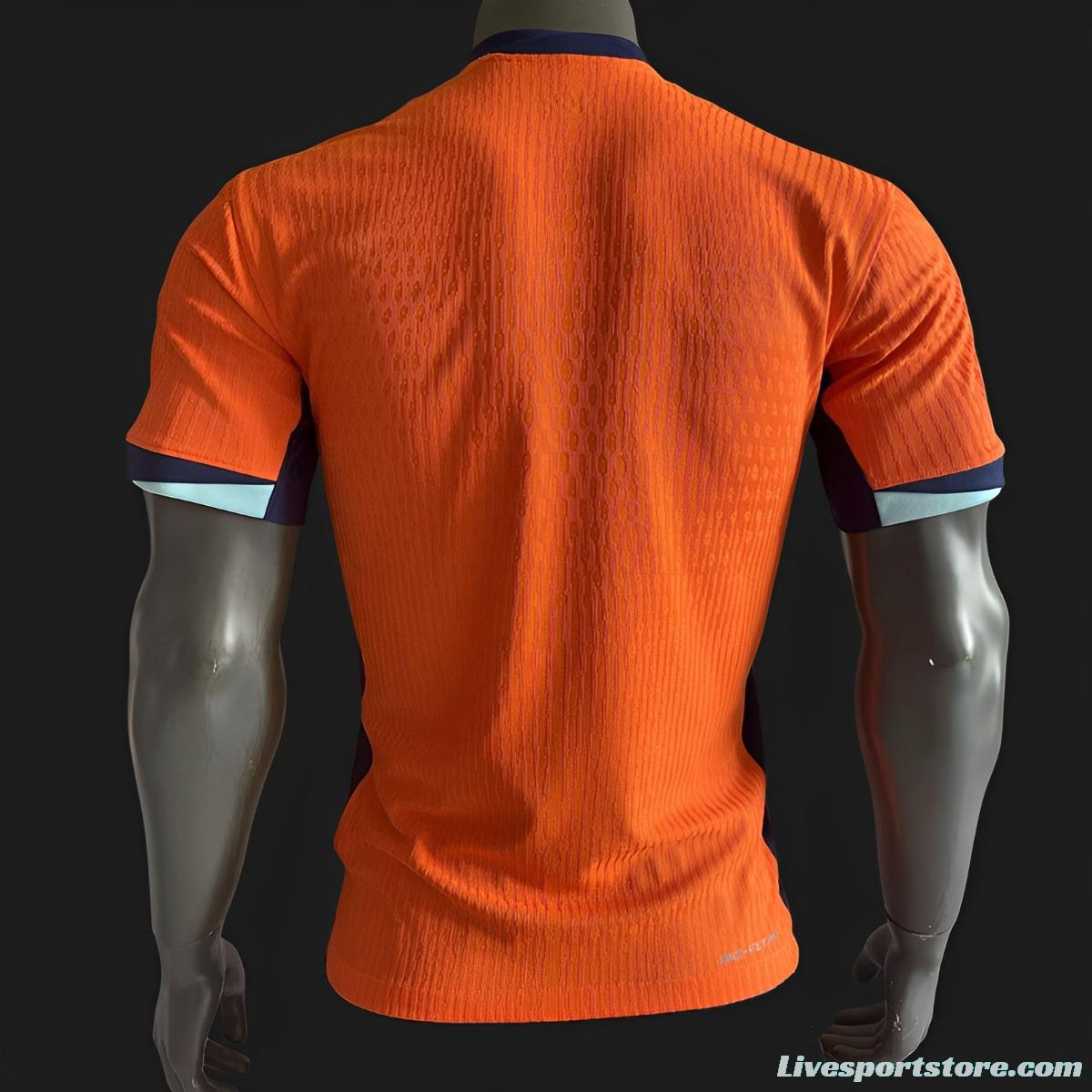 Player Version 2024 Netherlands Home Jersey