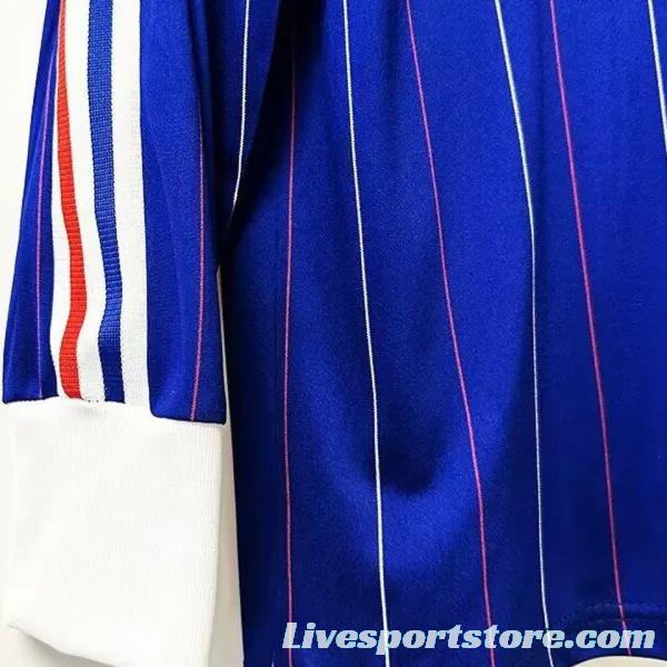 Retro 1982 France Home Long Sleeve Jersey