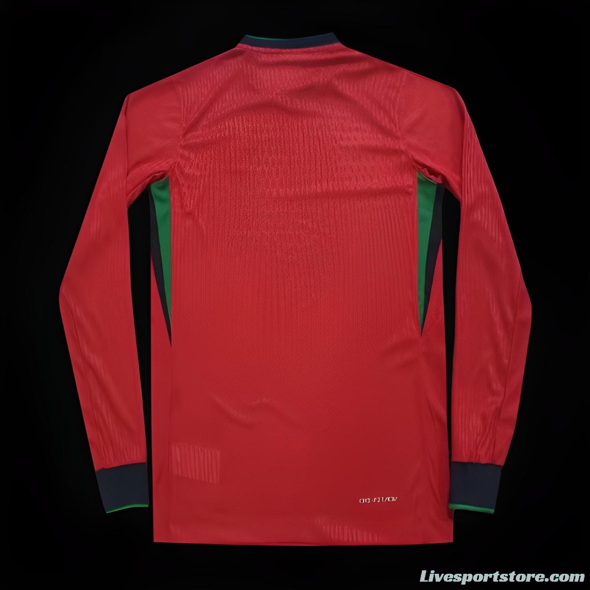 2024 Portugal Home Long Sleeve Jersey