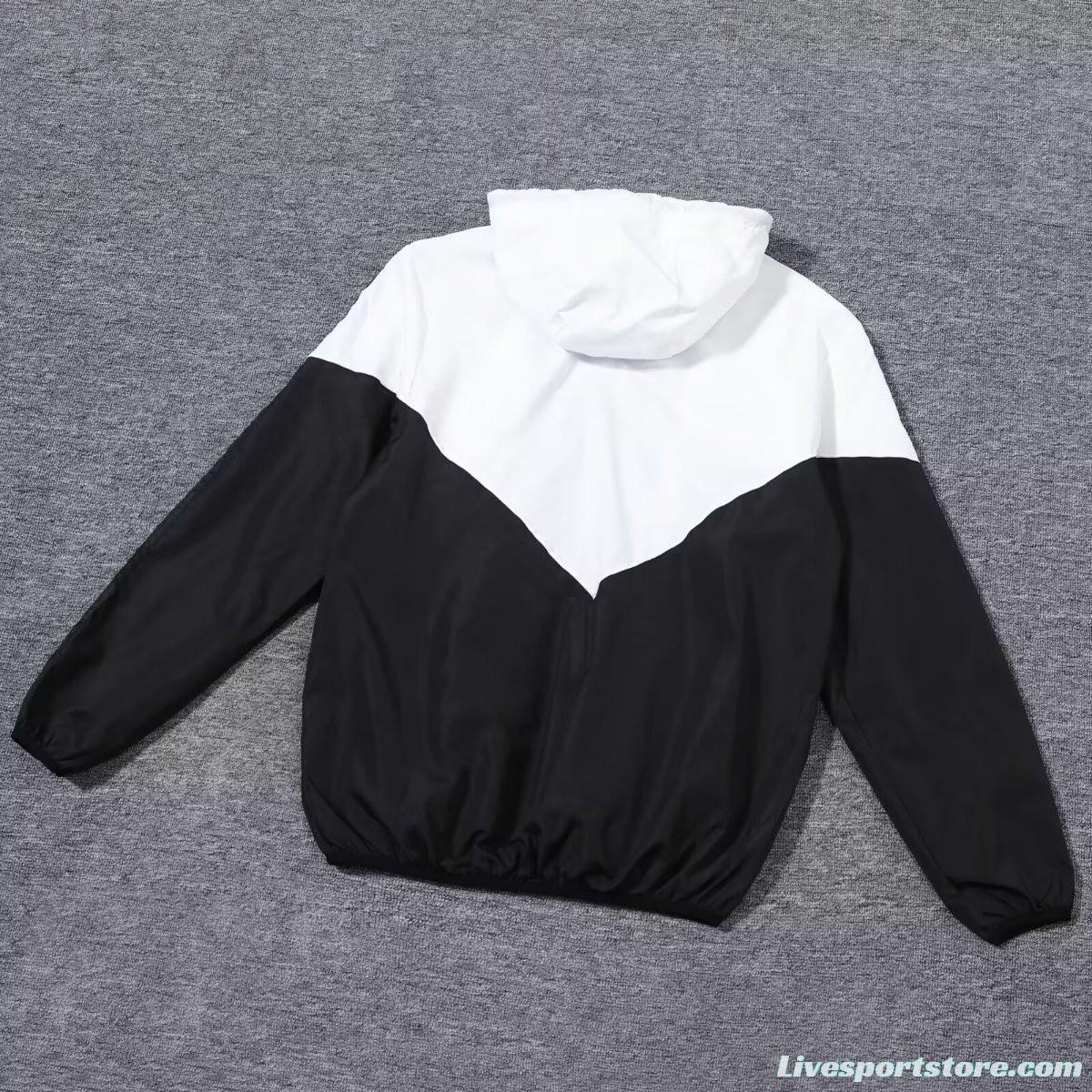 2024 Germany White/Black Windbreaker