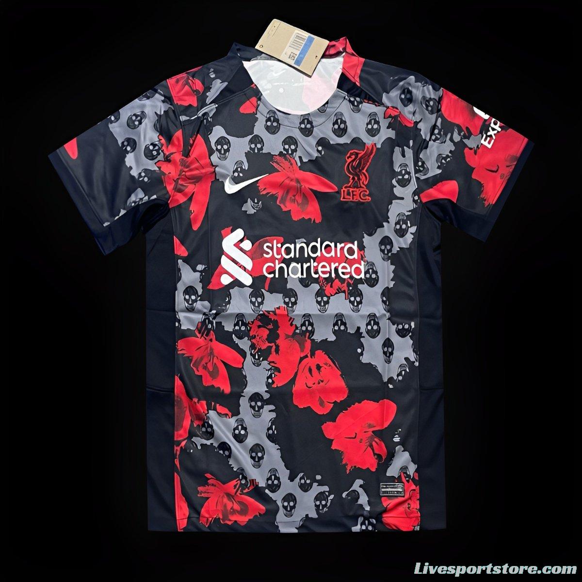 23/24 Liverpool Black/Red Halloween Special Jersey