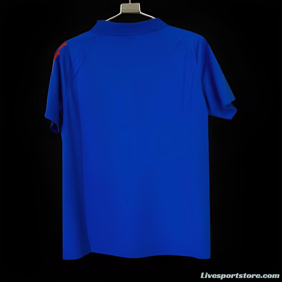 2024 Italy Home POLO Blue Jersey