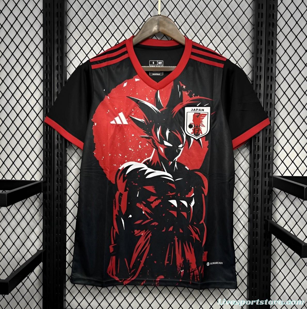 2024 Japan Dragon Ball Goku Red/Black Jersey