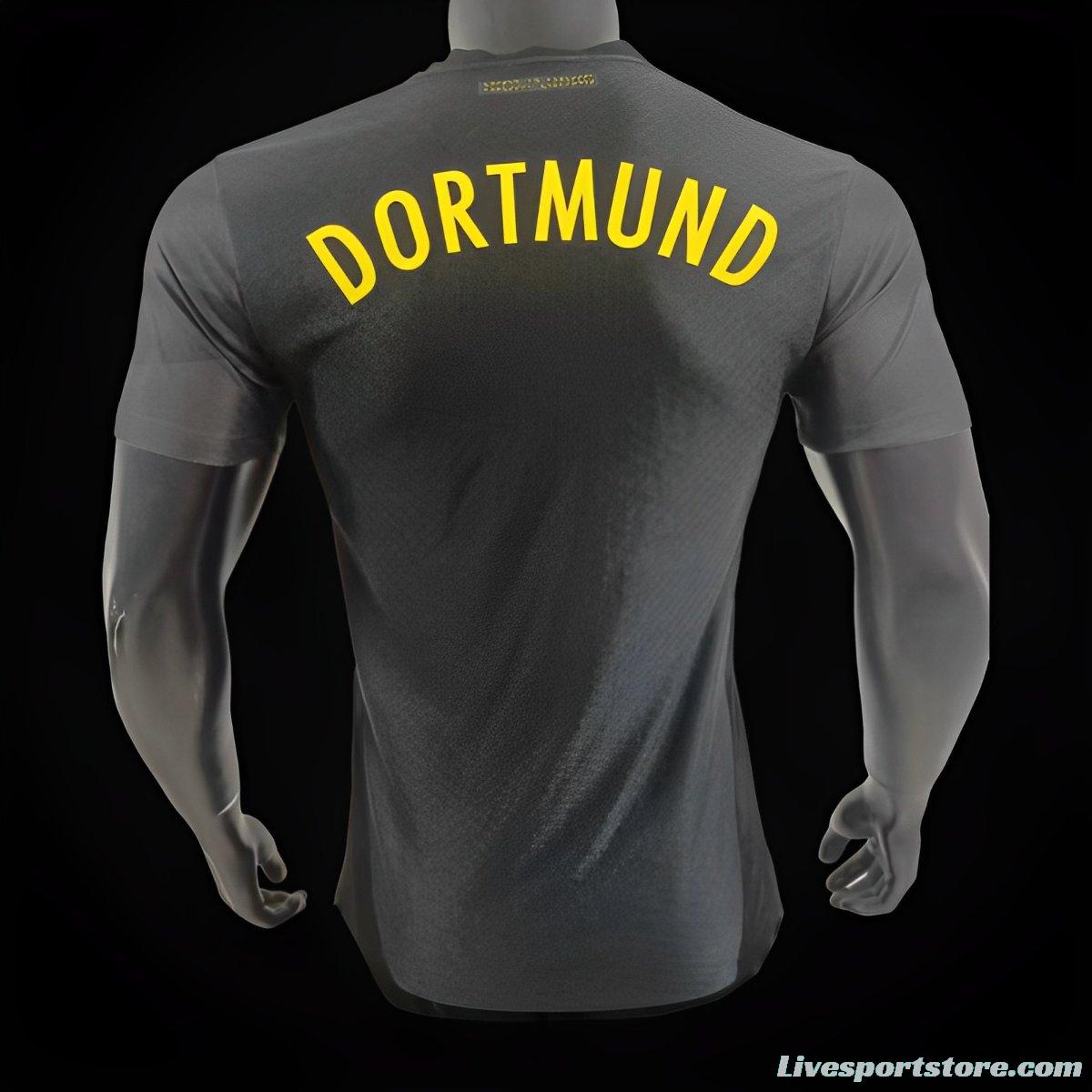 Player Version 24/25 Borussia Dortmund Away Black Jersey