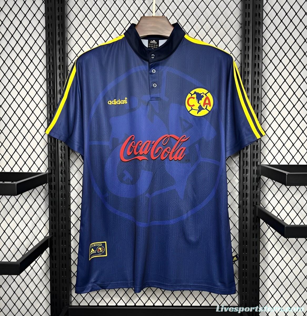 Retro 98/99 Club America Away Navy Jersey