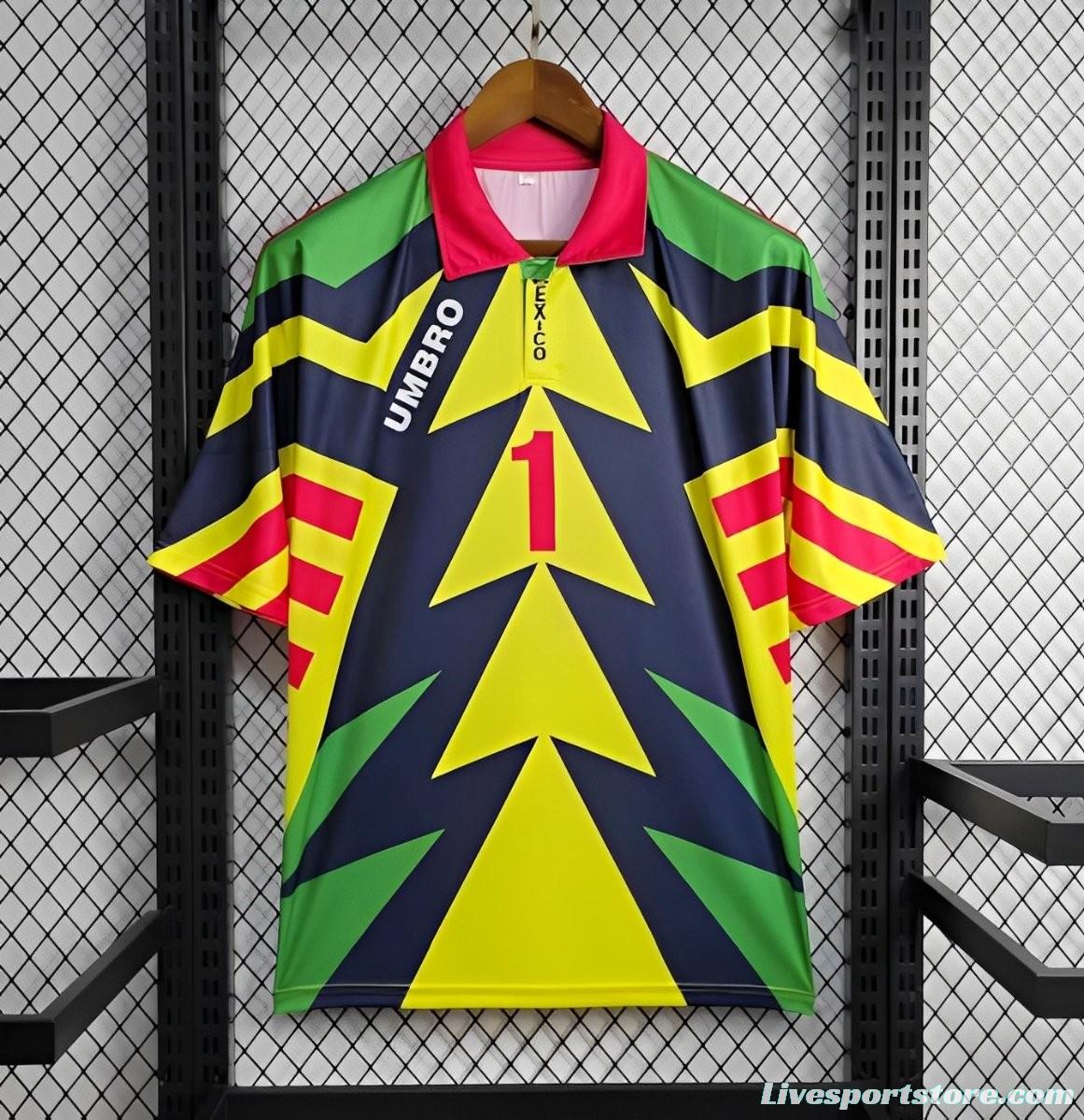 Retro 1994 Mexico Away Goalkeeper Jersey