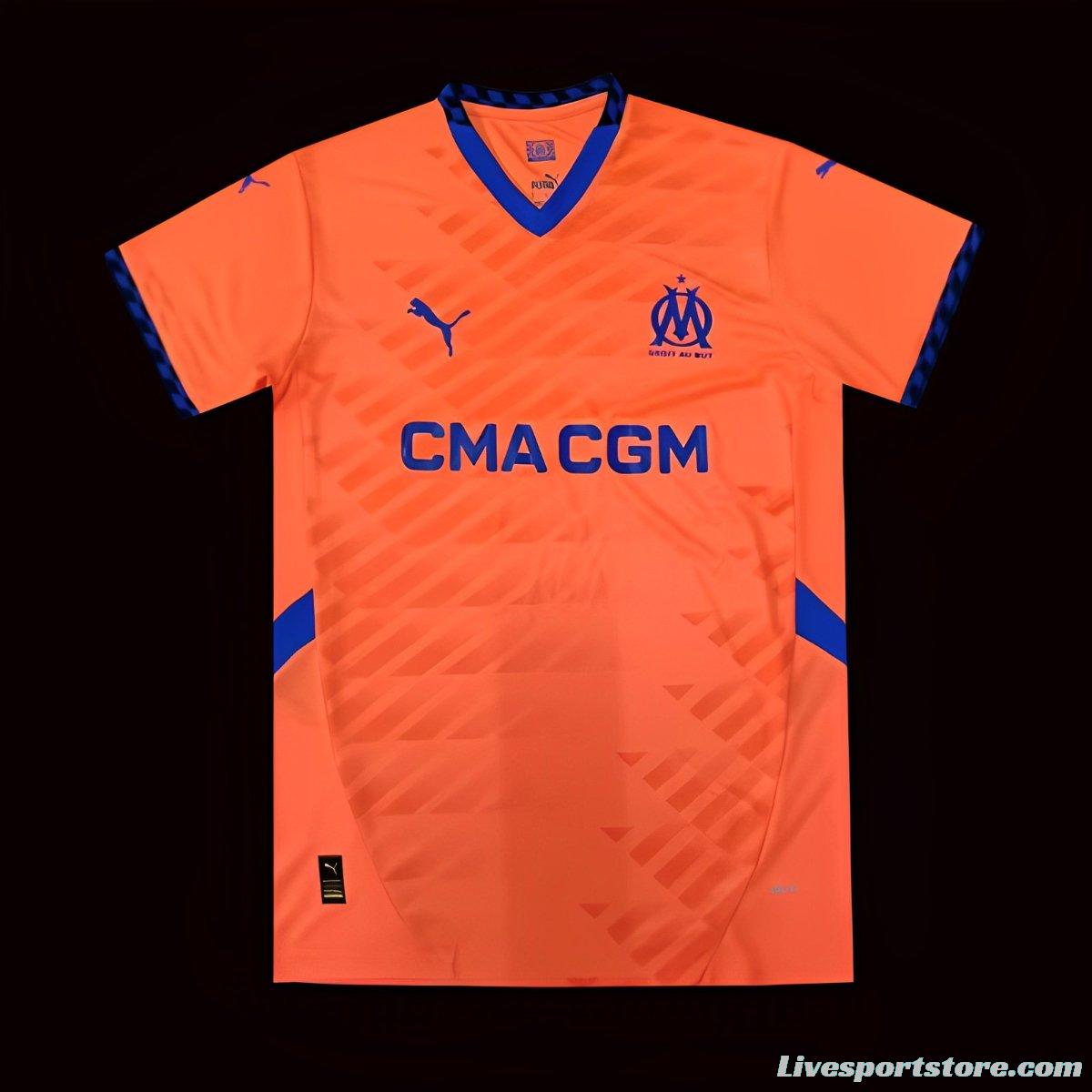 24/25 Olympique Marseille Third Orange Jersey