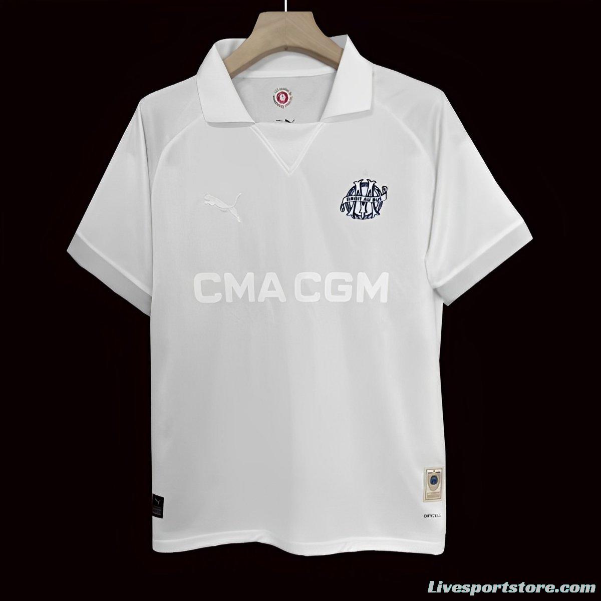 24/25 Olympique Marseille 125th Anniversary White Jersey