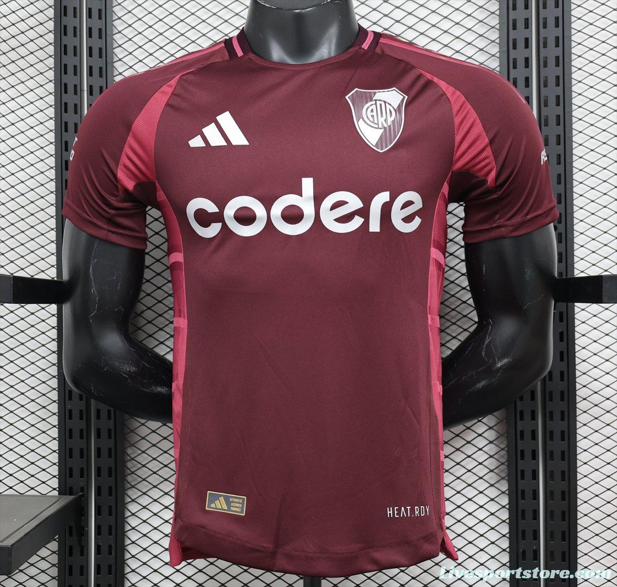 Player Version 24/25 River Plate Away Wine Jersey