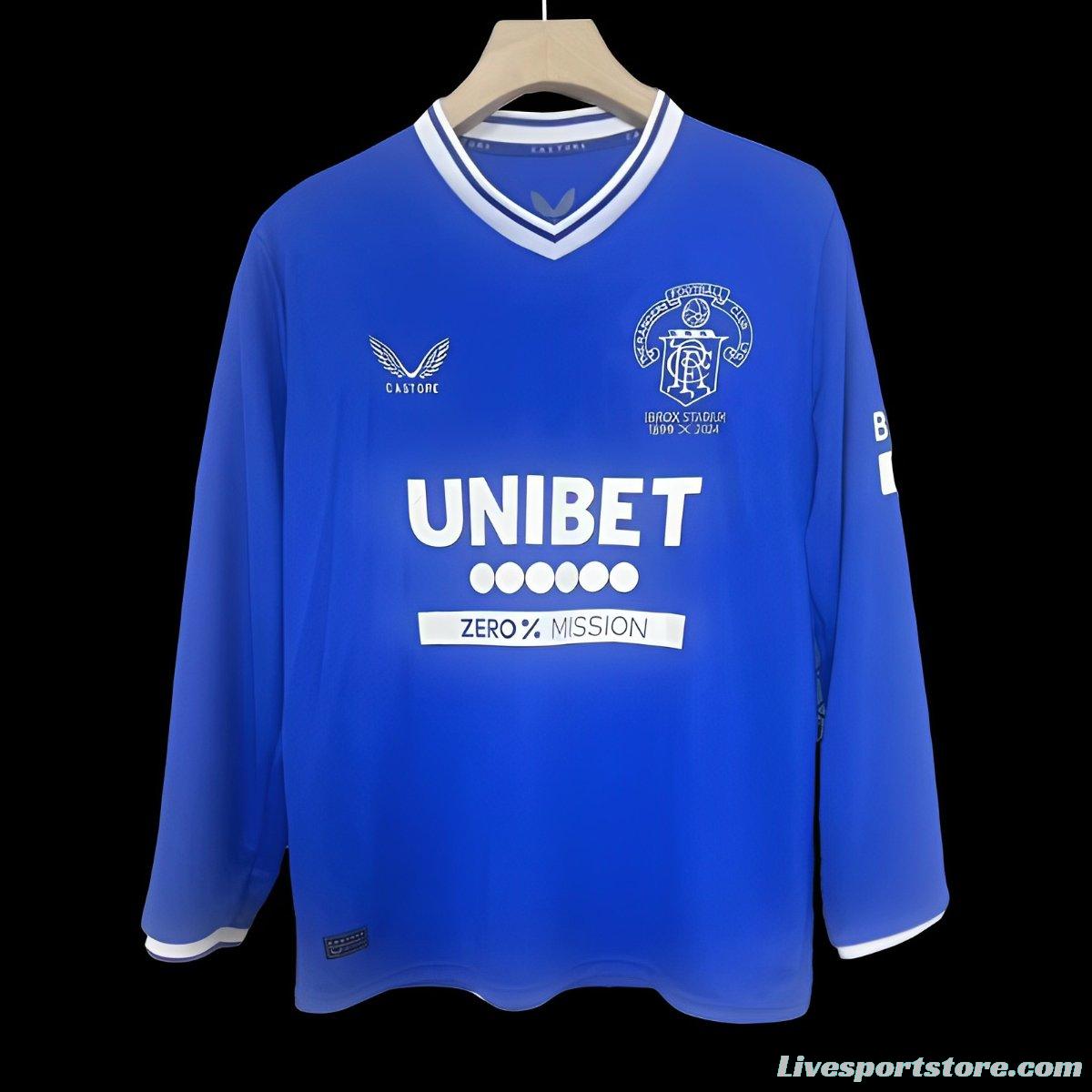 24/25 Glasgow Rangers 125Th Anniversary Long Sleeve Jersey